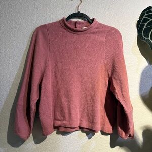 Madewell Texture & Thread mock neck top